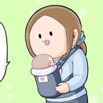 腹で感じるお腹の感触