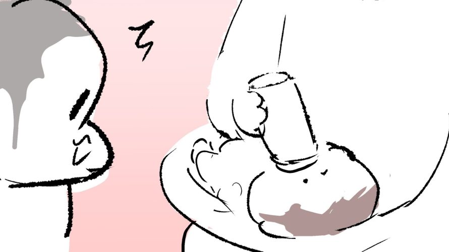 ぷにすけがぷにみを見ているサムネ