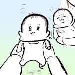 立たせると笑う！？立つのが好きすぎる3〜4ヶ月のぷにみ